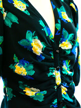 Ungaro Floral Ruched Dress Dress arcadeshops.com