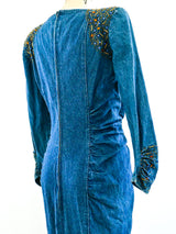 Embellished Denim Dress Dress arcadeshops.com