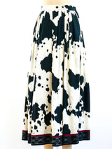 Anne Klein Cow Print Skirt and Shawl Suit arcadeshops.com