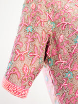 1960's Embellished Pink Cropped Jacket Jacket arcadeshops.com