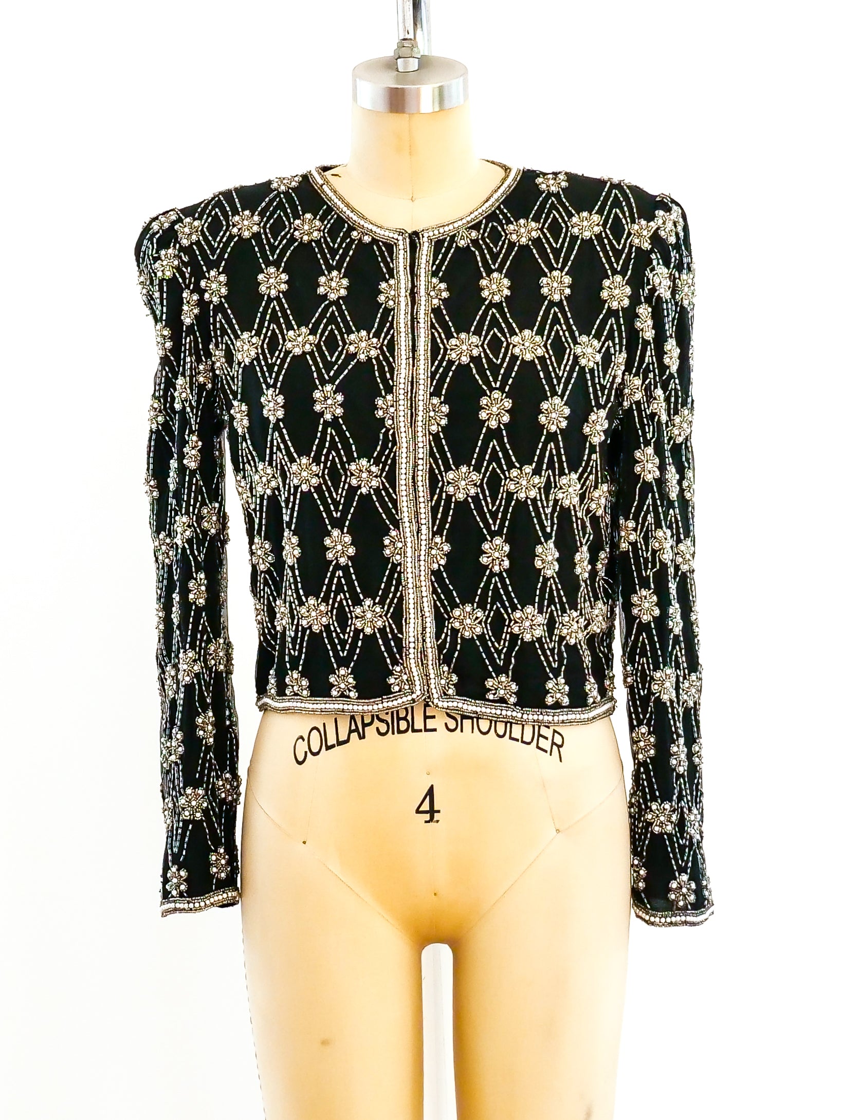 Beaded Cropped Jacket