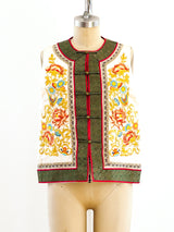 Hand Embroidered Chinese Silk Vest Top arcadeshops.com