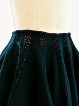 Alaia Perforated Knit Circle Skirt Skirt arcadeshops.com