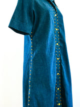 Studded Denim Shirt Dress Dress arcadeshops.com