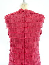 Rose Fringe Sleeveless Dress Dress arcadeshops.com