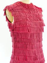 Rose Fringe Sleeveless Dress Dress arcadeshops.com