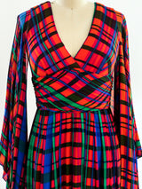 Mollie Parnis Kimono Sleeve Maxi Dress Dress arcadeshops.com