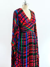 Mollie Parnis Kimono Sleeve Maxi Dress Dress arcadeshops.com