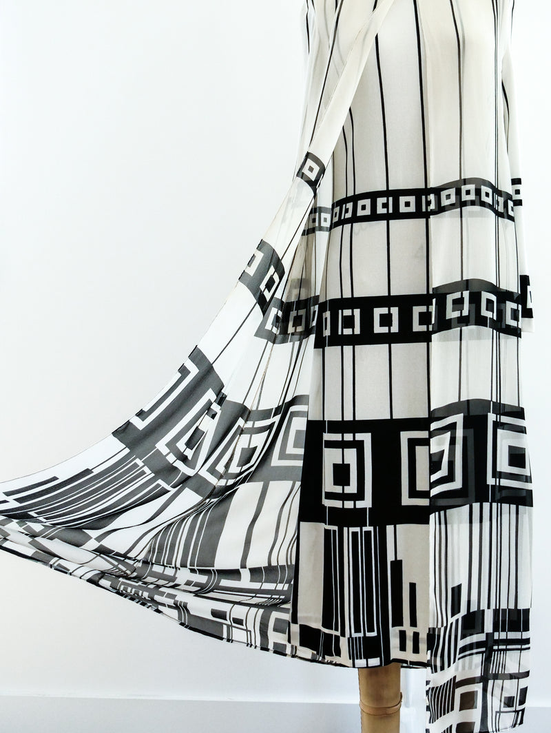La Mendola Op Art Printed Dress