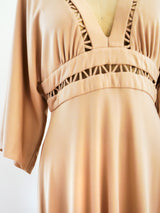 Frank Usher Lattice Cutout Maxi Dress Dress arcadeshops.com