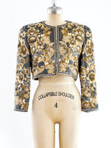 Bill Blass Sequin Cropped Jacket Jacket arcadeshops.com