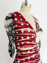 Jean Paul Gaultier Ruched Net Dress Dress arcadeshops.com