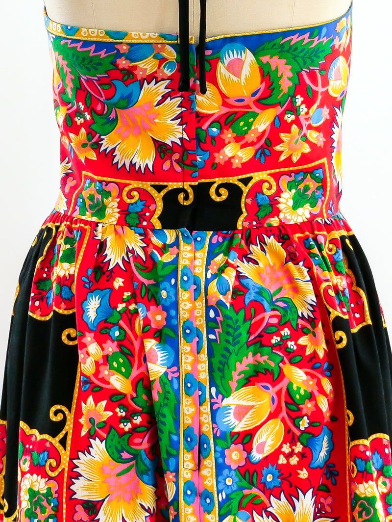 Scarf Print Halter Dress Dress arcadeshops.com