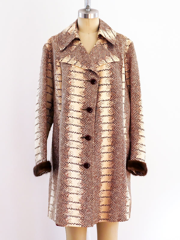 Snake Print Jacket Jacket arcadeshops.com