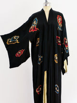 Golden Dragon Embroidered Silk Robe Jacket arcadeshops.com