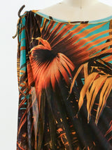 Jean Paul Gaultier Mesh Palm Print Bubble Dress Dress arcadeshops.com