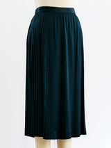 Christian Dior Pleated Satin Skirt Bottom arcadeshops.com