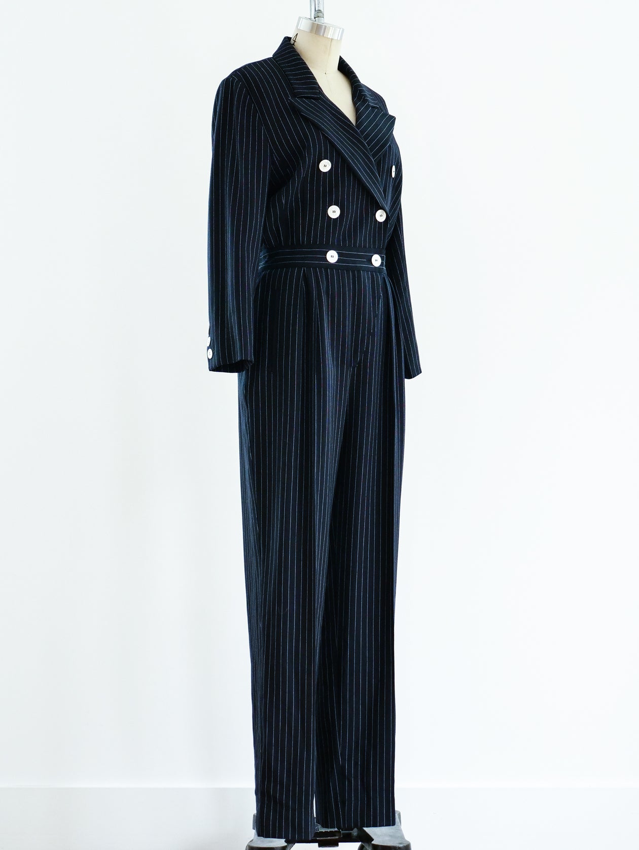 Escada Pinstripe Jumpsuit