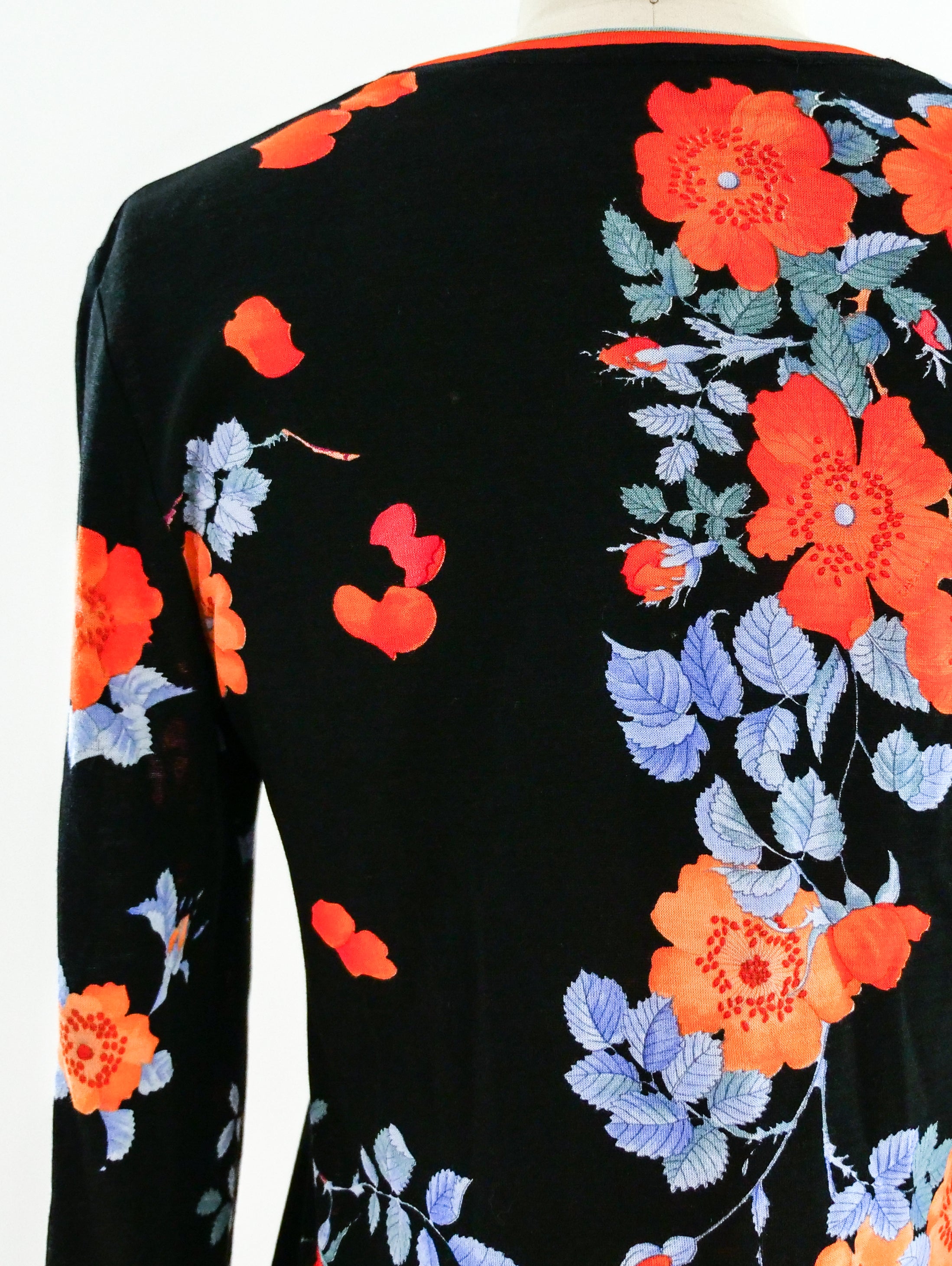 LEONARD PARIS ★Tops Leonard Paris Floral Jersey Long Sleeve Top