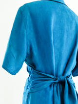 Gucci Turquoise Linen Dress Dress arcadeshops.com