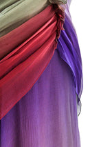 Christian Lacroix Ombre Silk Chiffon Gown Dress arcadeshops.com