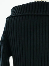 Alaia Black Turtleneck Sweater Top arcadeshops.com