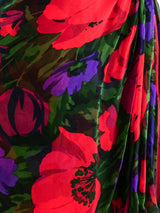 Vicky Tiel Dark Floral Strapless Cocktail Dress Dress arcadeshops.com