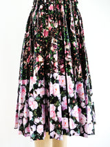 Givenchy Pleated Floral Strapless Dress Dress arcadeshops.com