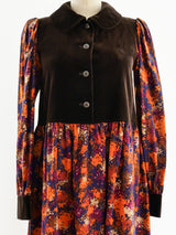 Yves Saint Laurent Printed Fall Dress Dress arcadeshops.com