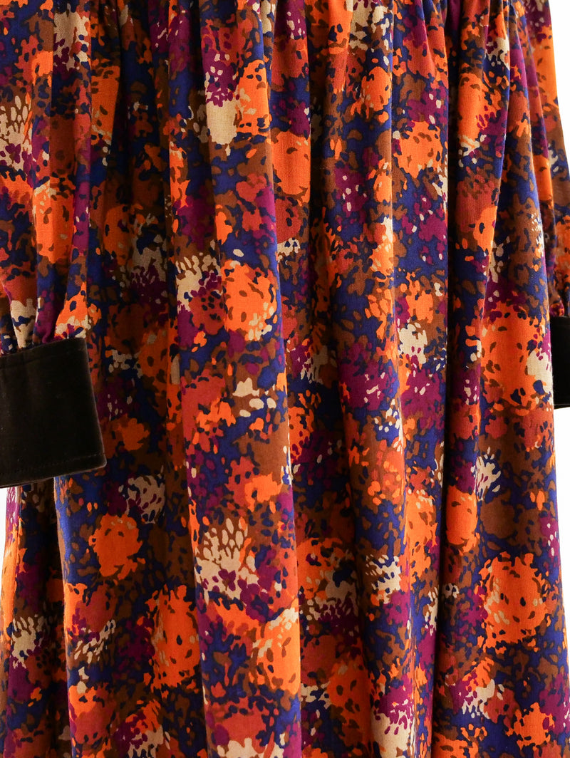 Yves Saint Laurent Printed Fall Dress Dress arcadeshops.com