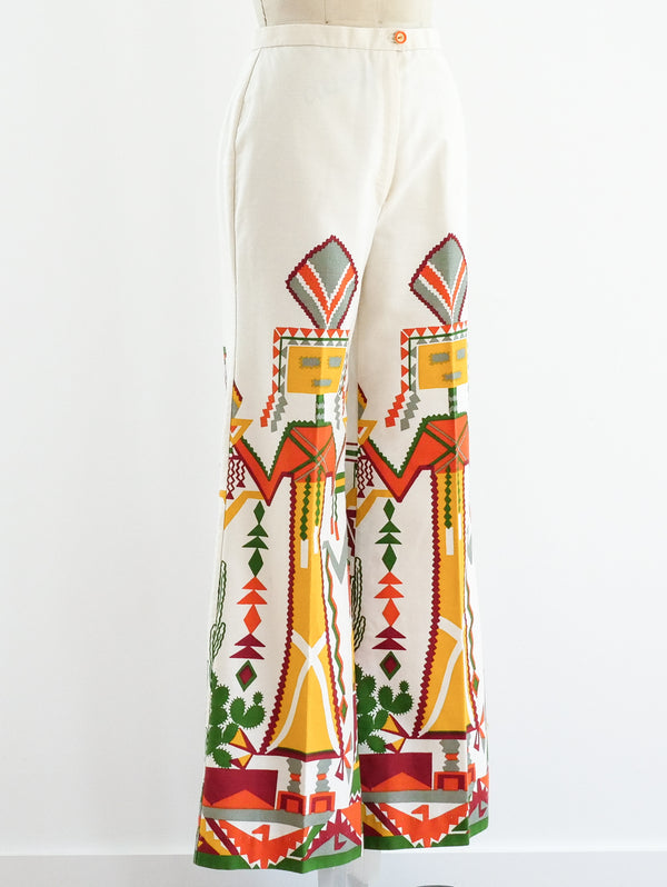 Kachina Printed Wide Leg Pants Bottom arcadeshops.com