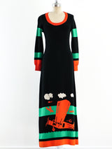 Sant'Angelo Airplane Knit Maxi Dress Dress arcadeshops.com