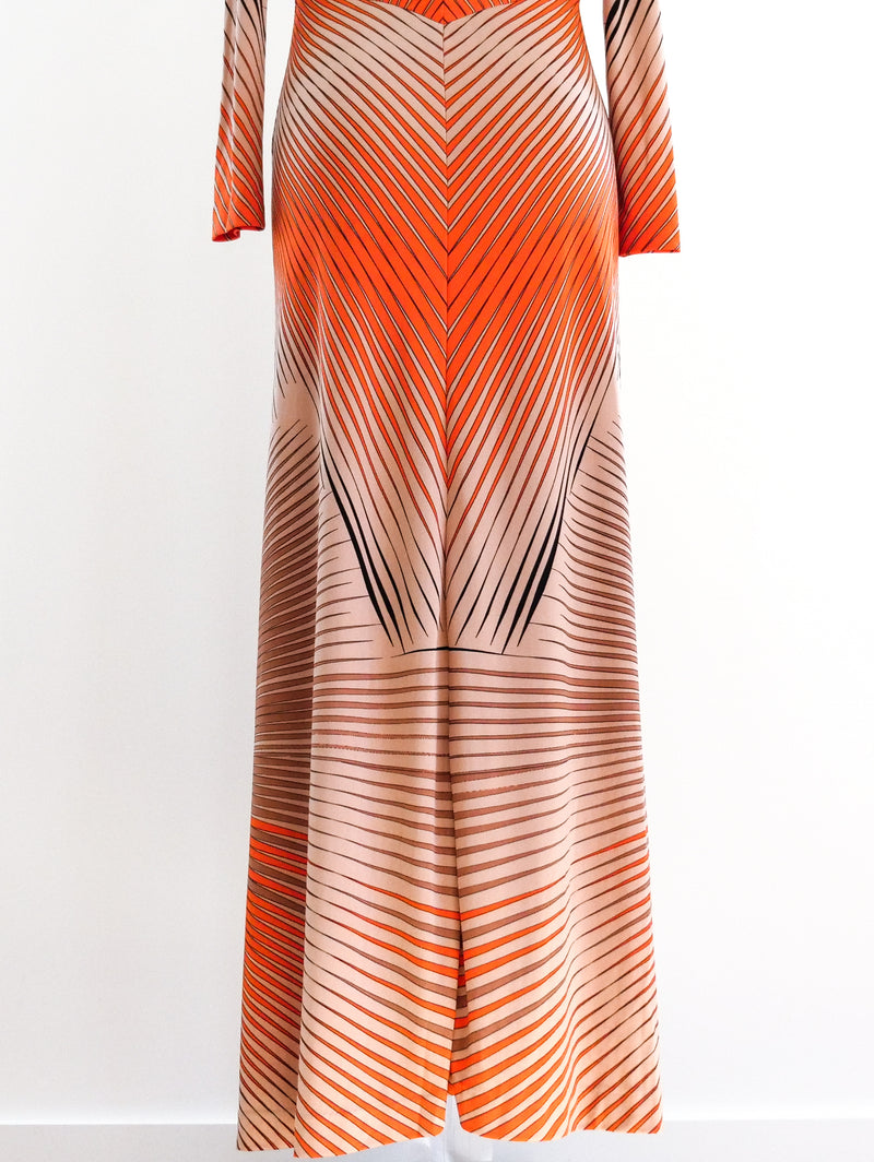 Optic Print Jersey Maxi Dress Dress arcadeshops.com