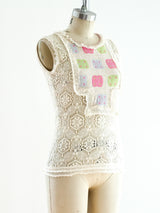 Chanel Cashmere and Lace Shell Top arcadeshops.com