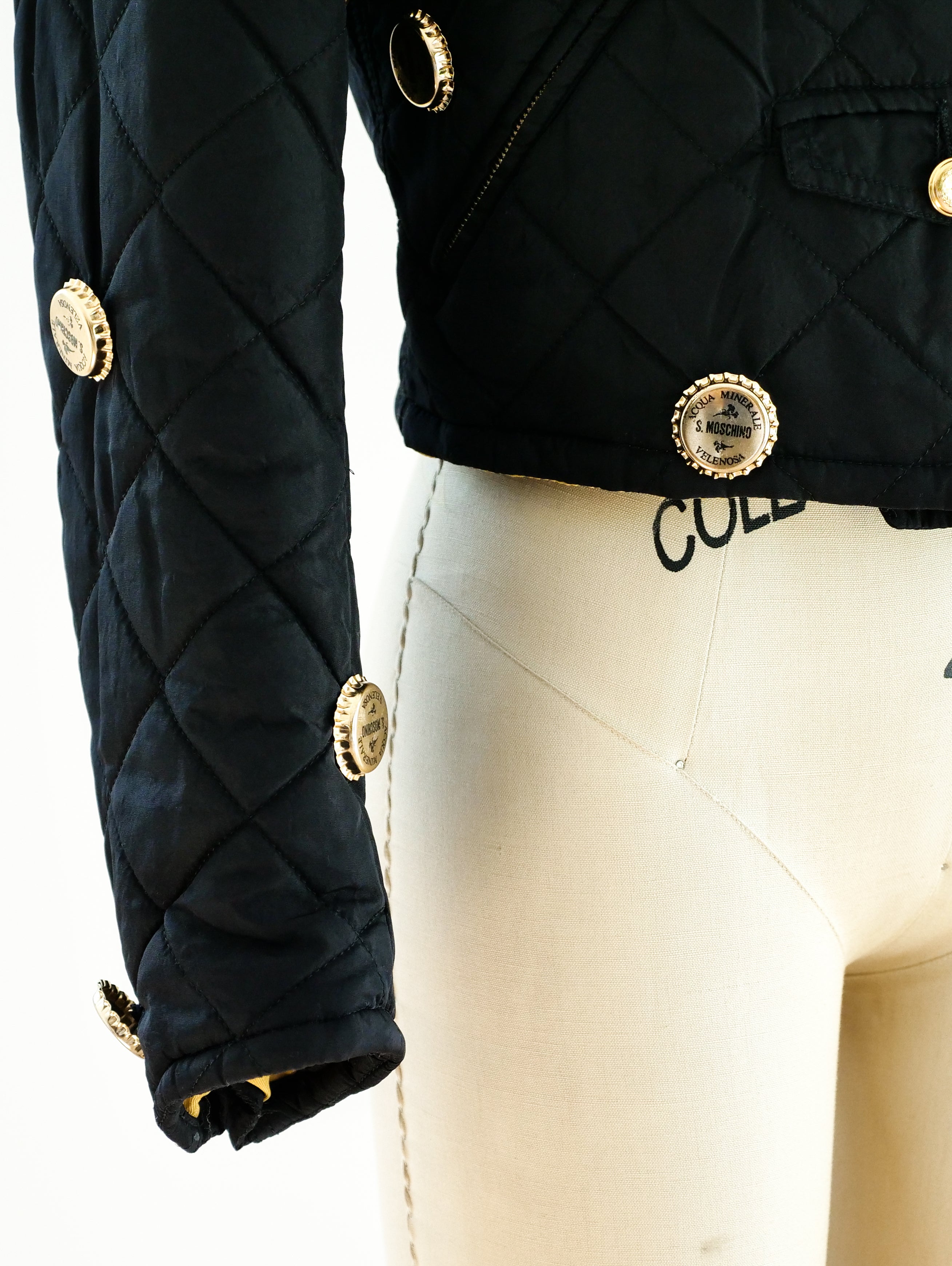 Moschino Bottle Cap Studded Jacket