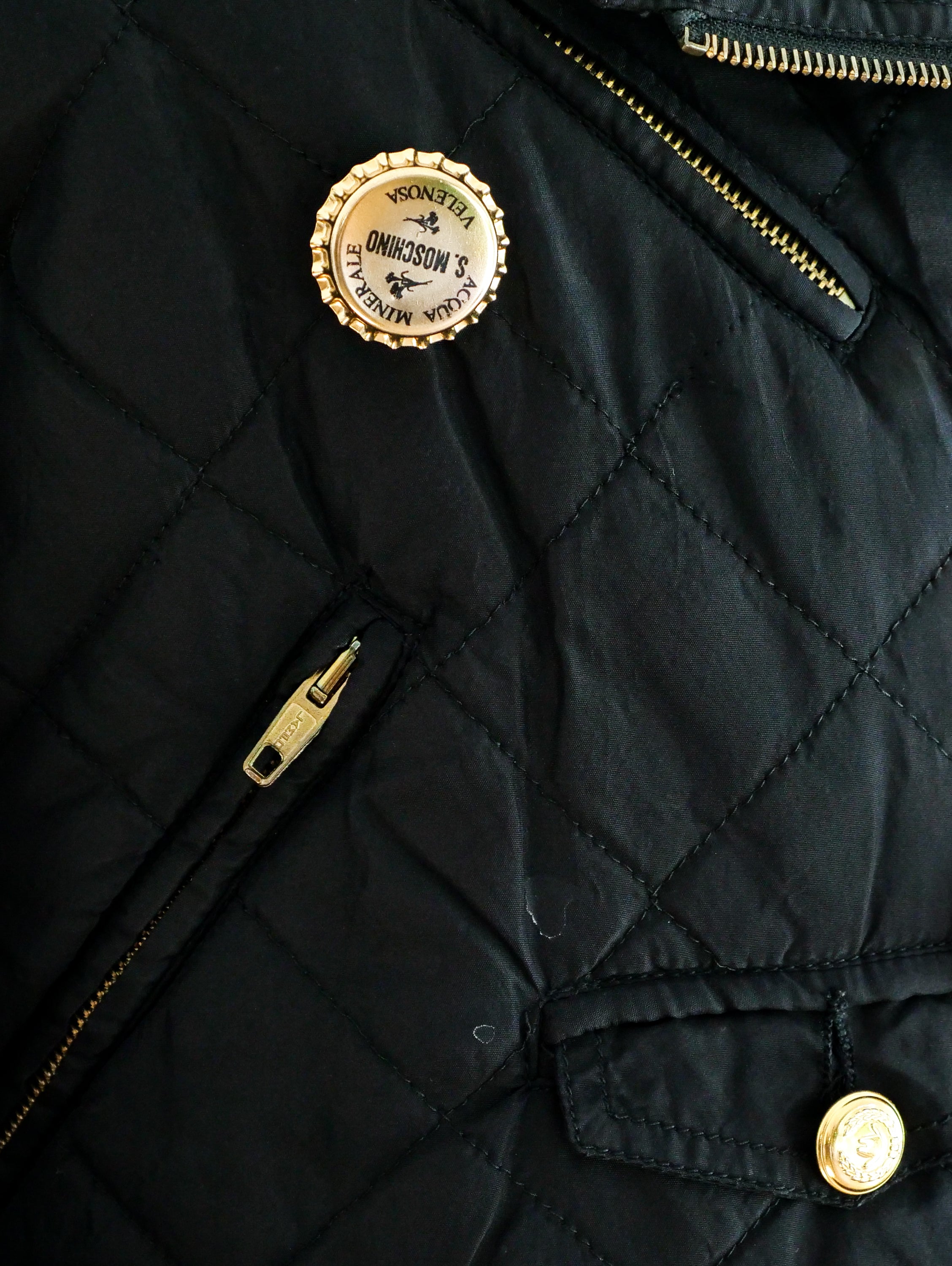 Moschino Bottle Cap Studded Jacket Moschino Bottle Cap Studded Jacket