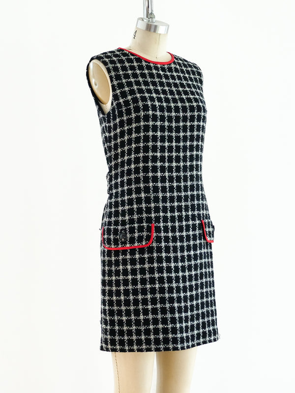 Gianni Versace Wool Tweed Dress Dress arcadeshops.com