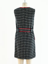 Gianni Versace Wool Tweed Dress Dress arcadeshops.com