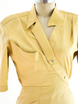 Thierry Mugler Khaki Dress Dress arcadeshops.com
