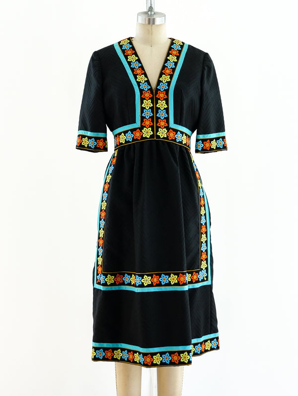 Oscar de la Renta Ribbon Trimmed Dress Dress arcadeshops.com