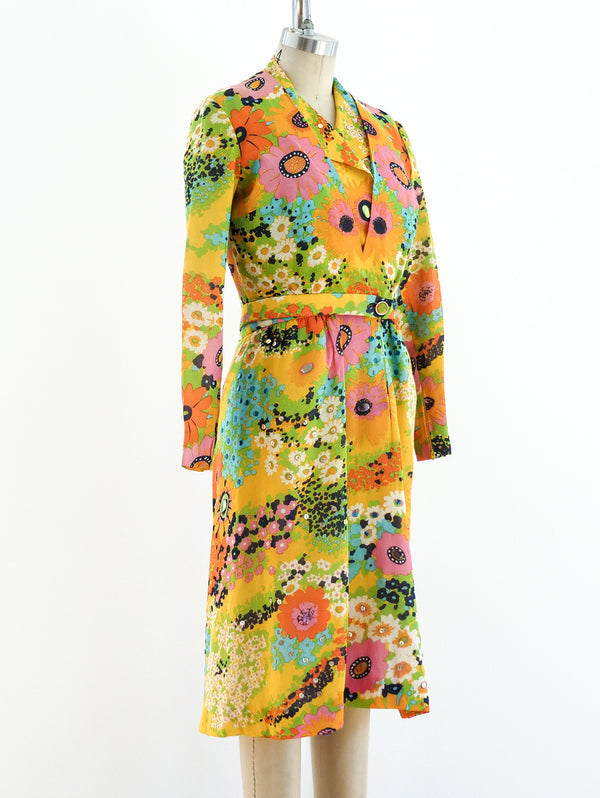 Pauline Trigere Floral Halter Ensemble Suit arcadeshops.com