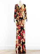 Jean Paul Gaultier Floral Maxi Dress Dress arcadeshops.com