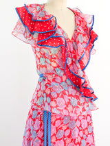 Koos Van Den Akker Wrap Style Floral Ensemble Suit arcadeshops.com