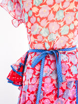 Koos Van Den Akker Wrap Style Floral Ensemble Suit arcadeshops.com