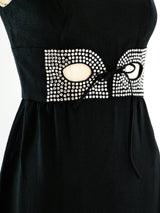 1960's Rhinestone Mask Dress Dress arcadeshops.com