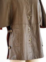 1960's Leather Shawl Jacket Jacket arcadeshops.com