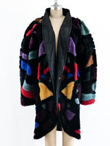 Krizia Multicolor Patchwork Fur Jacket arcadeshops.com