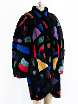 Krizia Multicolor Patchwork Fur Jacket arcadeshops.com