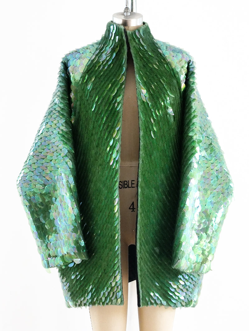 Geoffrey Beene Plastic Disc Wool Coat Jacket arcadeshops.com