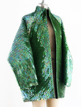 Geoffrey Beene Plastic Disc Wool Coat Jacket arcadeshops.com